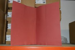 *Two Boxes of 25 Twin Pocket Wallets (Red)