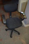 Charcoal Typist's Swivel Chair