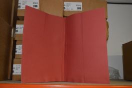 *Two Boxes of 25 Twin Pocket Wallets (Red)