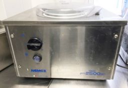 1 x Nemox Gelato 2.5 Litre 2500SP Commercial Ice Cream Machine - Stainless Steel - Made In Italy - O