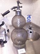 1 x Antique / Vintage Glass Soda Syphon Bottle By The British Syphon Co. Ltd - Highly Collectable Mu