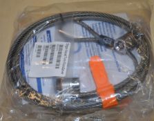 5 x Kensington Microsaver Keyed Twin Laptop Locks - Secure Your Laptops and Data From Theft - Dual