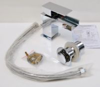 1 x Waterfall Cloakroom Basin Mono Mixer Tap – Used Commercial Sample In Good Condition - Model: Z07