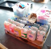 1 x Pallet of Assorted Cleaning Fluids - 39 x 5L Containers plus More - CL185 - Ref: DRT0646 - Locat