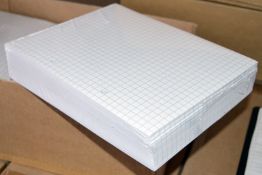 5 x Packs of Graph Excercise Paper - Includes 5 x Packs of 1,000 Pages - 75G Q5/5 229x178mm -