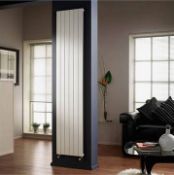 1 x Quinn Slieve Designer Single Panel Radiator in Silver - Contemporary Design - Will Enhance any I