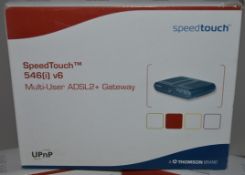 5 x Thompson Speedtouch 546i v6 Multi User ADSL2+ Gateway Router - New Boxed Stock - CL300 - Locatio
