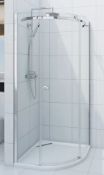 1 x Infiniti 800mm Quadrant Shower Enclosure - 800x800x8mm - Unused Stock - CL190 - Ref BR111 - Loca