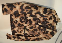 1 x Steilmann Kirsten Animal Print Womens Coat / Jacket - CL210 - Ref SC2011 - Location: Altrincham