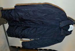 1 x Steilmann Kirsten Womens Long Dark Blue Quilted Coat - CL210 - Ref SC2097 - Location: Altrincham