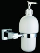 4 x Vogue Bathroooms Series 4 Single Wall Mounted Soap Dispensers - Chrome Finish - CL034 -
