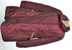 1 x Steilmann Kirsten Size 12 Womens Purple Quilted Coat / Jacket - CL210 - Ref SC1054 - Location: A