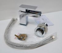 1 x Cubist Dual Lever Kitchen Sink Mixer Tap – Used Commercial Sample In Good Condition - Model: X77