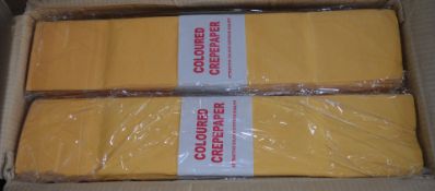 200 x Gold Crepes - Includes 10 Packs of 10 - Brand New Stock - CL185 - Ref DRT0266 - Location: