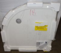 1 x Quadrant Stone Shower Tray - 900x900mm -  Unused Stock - CL190 - Ref BOLT058 - Location: