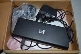 1 x HP USB Docking Station Port Replicator - Model HSTNN-S01X - With Manual and Power Adaptor - CL01