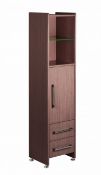 1 x Vogue ARC Series 2 Upright TALL BOY Bathroom Cabinet - WENGE FINISH - Manufactured to the Highes