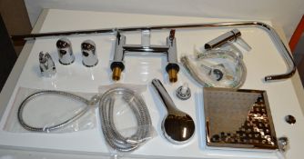 1 x VP Aria Square Head Shower & Tap Kit - Ref: DSY171 - CL190 - Location: Altrincham WA14