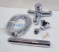 1 x Bath Shower Mixer Tap – Used Commercial Sample In Good Condition - Model: V04 – Plumbing