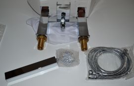 1 x VP Waterfall Basin Mixer Tap Wide - 71237115900 - Ref: DSY130 - CL190 - Location: Altrincham WA1