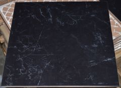 34 x Boxes of Matisse Black Ceramic Floor Tiles - Size 33 x 33 cms - Unused Stock - CL190 - Ref
