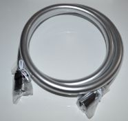 1 x Silver PVC Shower Hose 1.5m - H21124 - Ref: DSY147 - Unused Stock - CL190 - Location: Altrincham