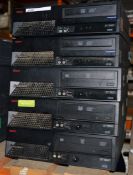 5 x IBM ThinkCentre Small Form Factor Desktop Computers - Features Intel Dual Core Processors, 2gb