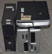 4 x Small Form Factor Desktop Computers - All Include Pentium Processors and and Upto 2gb Ram - Hard