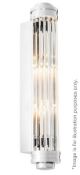 1 x Eichholtz Glass Wall Light - Dimensions: W7.5cm x D9.5cm x H40 cm - Ex-display In Excellent