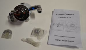 1 x Minimalist Exposed Shower Valve - EVM1001 - Unused Stock - Ref: DSY153 - CL190 - Location: