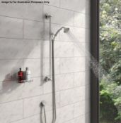 1 x Traditional Sliding Shower Rail Kit - Model: VPTRADKIT01 - Unsused Boxed Stock - Ref: DSY110 -