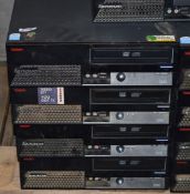 4 x IBM ThinkCentre Small Form Factor Desktop Computers - Features Intel Dual Core Processors, 2gb
