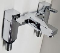 1 x Modern Bath Filler Brass Mixer Tap – Used Commercial Sample In Good Condition - Model: Y03 –