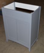 1 x Bath Co Camberley Grey 600mm Vanity Unit Without Sink Basin - Unused Stock - CL190 - Ref BOLT037