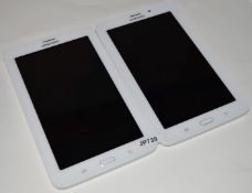 2 x Samsug Galaxy 7 Inch Tablet Computers - Spares or Repairs - Includes One With Cracked Screen and