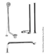 1 x Exposed Chrome Roll Top Bath Pack For Free Standing Baths - Model: RTBP01 - Ref: MSC066 -