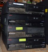 4 x IBM ThinkCentre Small Form Factor Desktop Computers - Features Intel Dual Core Processors, 2gb