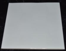 21 x Boxes of Conran Glazed Ceramic Wall Tiles in Gloss White - Size 20 x 20 cms - Unused Stock -
