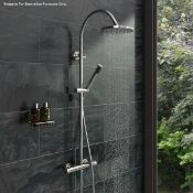 1 x Aria Round Head Thermostatic Shower Kit (CILISS4) - Ref: MSC060 - CL190 - Unused Boxed Stock -