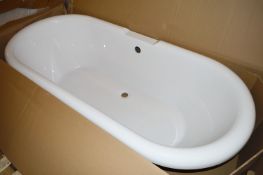 1 x Shakespeare Roll Top Freestanding Bath - High Quality Acrylic Finish in Duck Egg Blue and