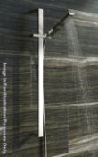1 x Tetra Sliding Shower Rail Kit - Includes Shower Head And Hose - Finished In Polished Chrome - AR