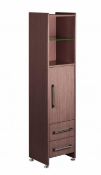 1 x Vogue ARC Series 2 Upright TALL BOY Bathroom Cabinet - WENGE FINISH - Manufactured to the Highes