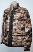 1 x Steilmann Kirsten Size 12 Womens Animal Print Quilted Coat / Jacket - CL210 - Ref SC1060 - Locat