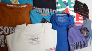10 x Assorted Mens T-Shirts - New / Unused Stock - Recent Store Closure - Various Designs And Colour