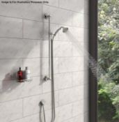 1 x Traditional Sliding Shower Rail Kit With Bar Valve - Model: VPTRADKIT01 - Unused Boxed Stock - R
