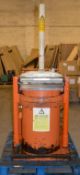 1 x Orwak 5030 Waste Compactor Bailer - Used For Compacting Recyclable or Non-Recyclable Waste - Red