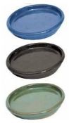 20 x Assorted APTA Glazed Plant Pot Saucers - Diameters Vary From 22 to 30cm - New / Unused Stock -