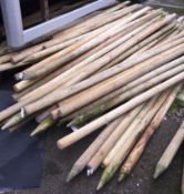 12 x Grange Tree Poles - Dimensions: 2.4m High x 60mm Diameter - New / Unused Stock - Supplied As