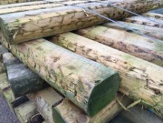 30 x Rustic Slab Sleepers - New / Unused Stock - Dimensions: 1.2m x 125mm x 60mm - CL185 - Ref: AISL