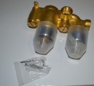 1 x Twin Shower Valve - VAL1001 - Unused Stock - Ref: DSY154 - CL190 - Location: Altrincham WA14
